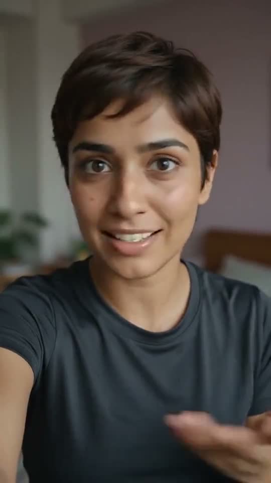 A talking video dubbed into another language with AI