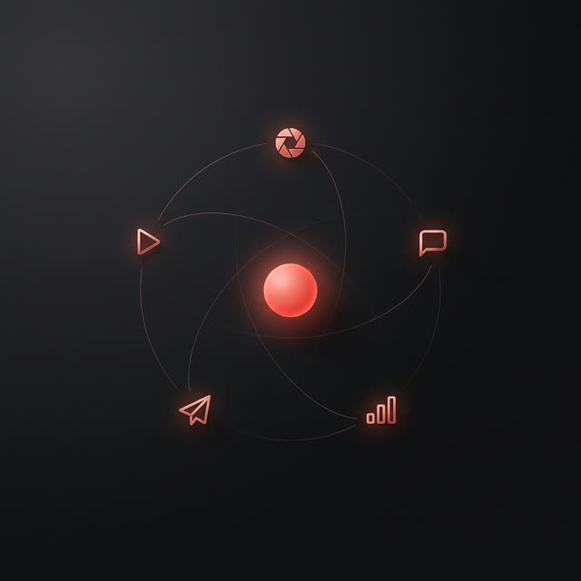 An abstract mark for a software launch