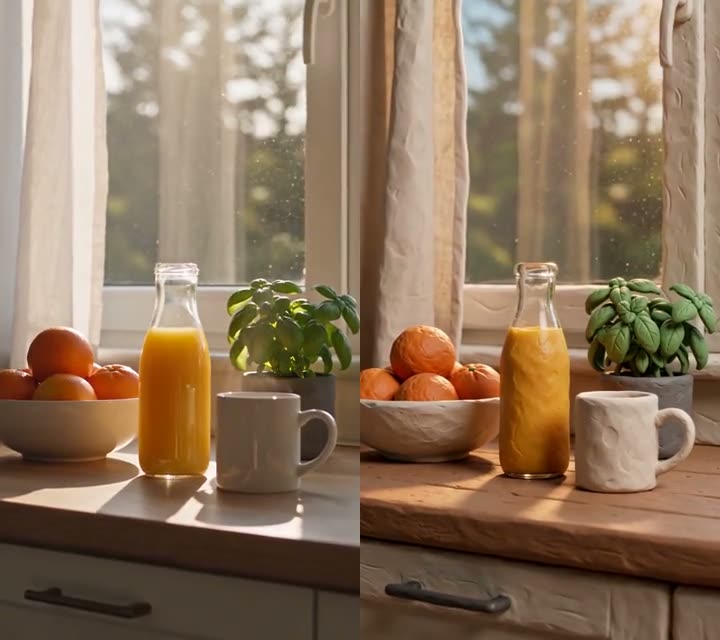 Video turned into claymation with AI