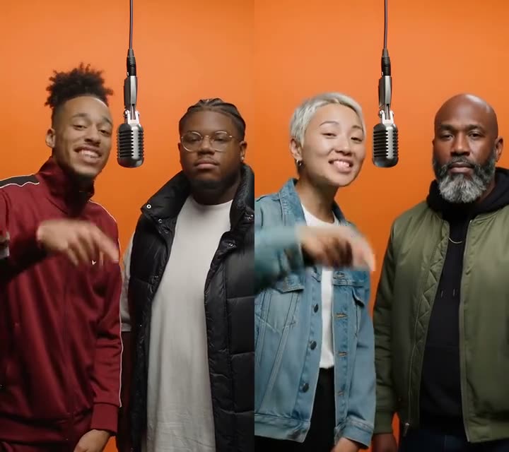 AI rap video swap: a whole group swapped, same song