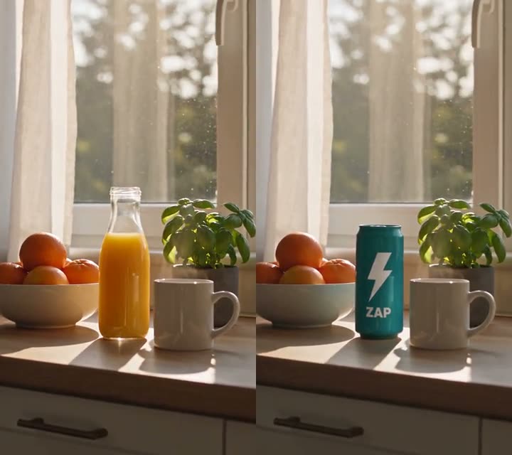 AI product swap in a video